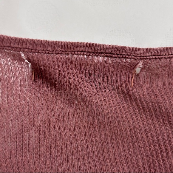 Michael Stars Dark Brown Short Sleeve T-Shirt One Size Fits Most Thin Cotton - Picture 6 of 12